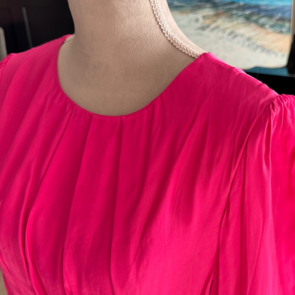 FARM Rio Bold Pink Long Sleeve Dress - Picture 5 of 5